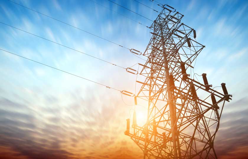 High-voltage-tower-sky-background